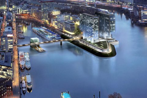 Dusseldorf Hafen at Night