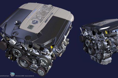 12 Cylinder Biturbo Engine