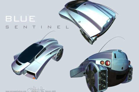 Poster Sentinel Blue